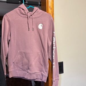Carhartt Women's Mauve Hoodie Sweater